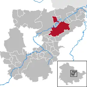 Poziția localității Apolda