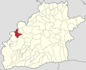 Localizarea în cadrul județului