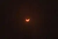 Eclipsă parțială observată din Matamoros, Tamaulipas, Mexic