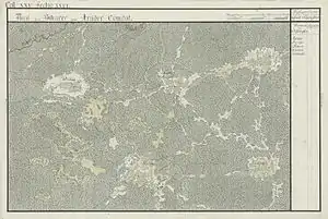 Berechiu în Harta Iosefină a Comitatului Arad