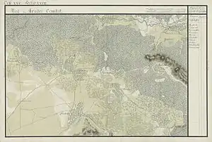Zărand în Harta Iosefină a Comitatului Arad, 1782-85