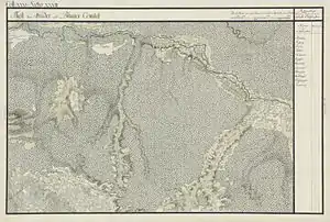 Bocsig în Harta Iosefină a Comitatului Arad, 1782-85