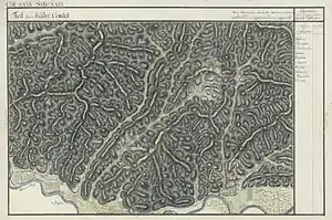 Săvârșin în Harta Iosefină a Comitatului Arad