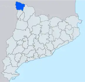 Poziția localității Valea Aran