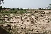Ruinele de la Harappa (Punjab, actualul Pakistan), o așezare antică Civilizației de pe Valea Indului, circa 2550 î.Hr.