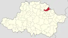 Localizare în cadrul județului