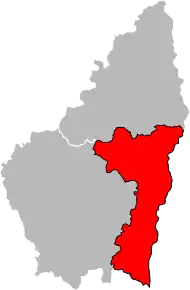 Arondismentul Privas în cadrul departamentului Ardèche