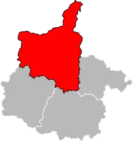 Arondismentul Charleville-Mézières în cadrul departamentului Ardennes