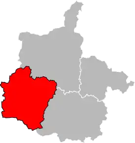 Arondismentul Rethel în cadrul departamentului Ardennes