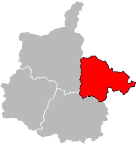 Arondismentul Sedan în cadrul departamentului Ardennes