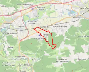 Poziția localității Ardiège