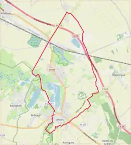 Poziția localității Ardres