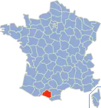 Poziția regiunii Ariège