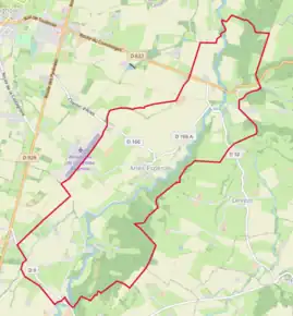 Poziția localității Aries-Espénan