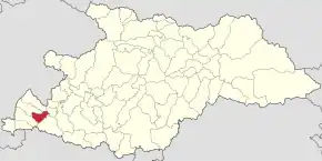 Poziția localității Ariniș