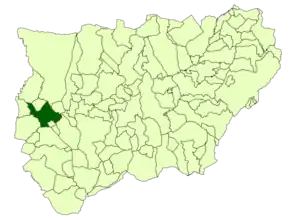 Poziția localității Arjona