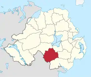Poziția regiunii Armagh City & District