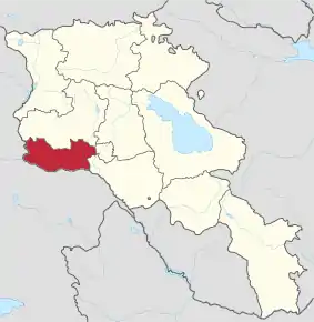 Poziția localității Provincia Armavir