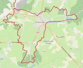 Poziția localității Arnay-le-Duc