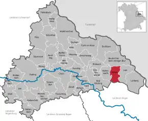 Poziția localității Arrach