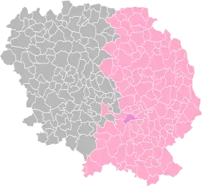 Arondismentul Aubusson în cadrul departamentului Creuse