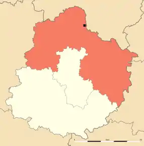 Arondismentul Mamers în cadrul departamentului Sarthe