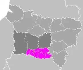 Cantonul Creil-Sud în cadrul arondismentului