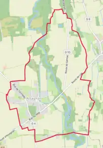 Poziția localității Artagnan