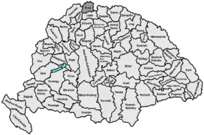 Hartă de poziționare pentru Comitatul Árva