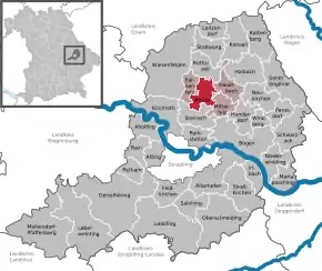 Poziția localității Ascha