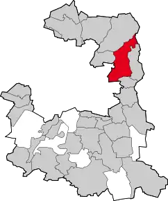 Poziția comunei Aschheim pe harta districtului München