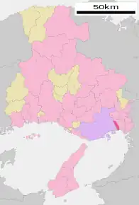 Poziția localității Ashiya, Hyogo