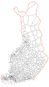 Poziția localității Askainen