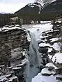 Athabasca Falls Cascadele Athabasca iarna