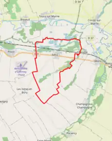 Poziția localității Athis