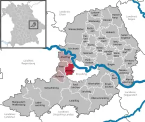 Poziția localității Atting