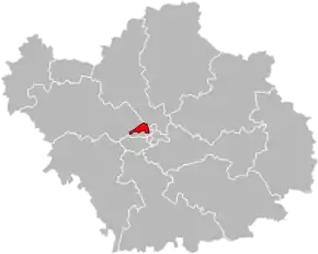 Poziția localității Cantonul Troyes-3