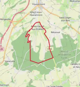 Poziția localității Aubermesnil-aux-Érables