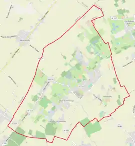 Poziția localității Aubers