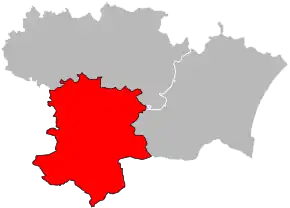 Arondismentul Limoux în cadrul departamentului Aude