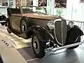 Audi Front 225, motor: 6 cilindri în linie, cilindreea: 2257&nbsp;cm³, 50CP la 3500 rpm, 105&nbsp;km/h (1933-1938).