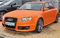 Audi RS4 B7, motor: 4,2&nbsp;l-8V mas, 420 CP la 7800 rpm, la 5500 rpm cuplul maxim 430 Nm, preț circa 85.050&nbsp;€ (2005-2008)