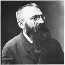 Fotografie din Nadar reprezentând Auguste Rodin.