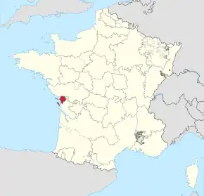 Poziția regiunii Aunis