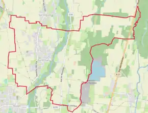 Poziția localității Aurensan