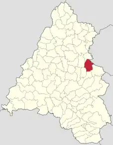 Localizare în cadrul județului