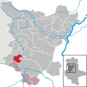 Poziția comună Ausleben pe harta districtului Börde