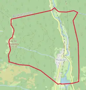 Poziția localității Avajan