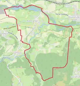 Poziția localității Aventignan