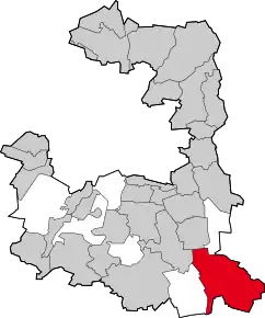 Poziția comunei Aying pe harta districtului München